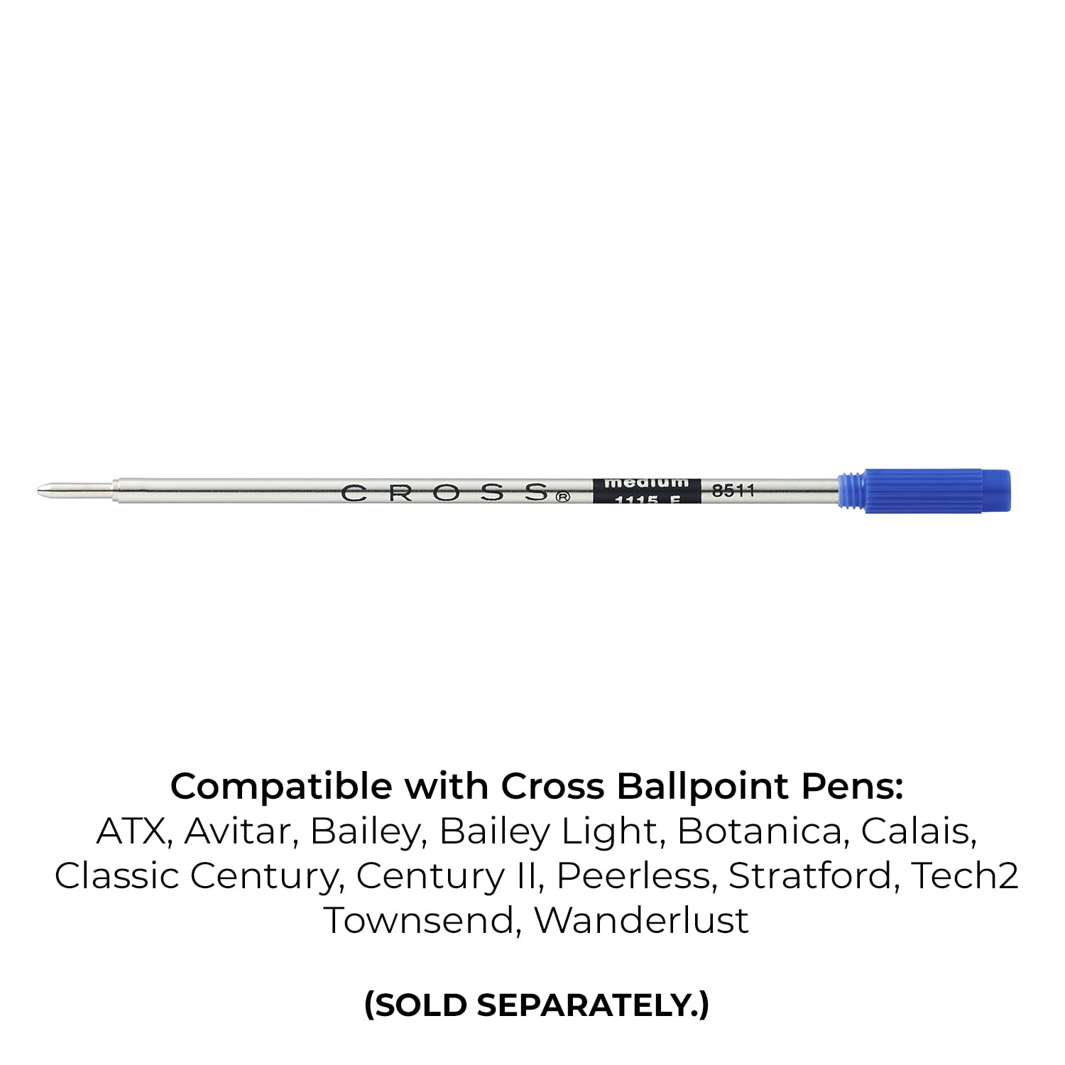 CROSS Ball Pen Refill Standard Medium Blue Ref 8511 | Lifetime Mechanical Guarantee 4