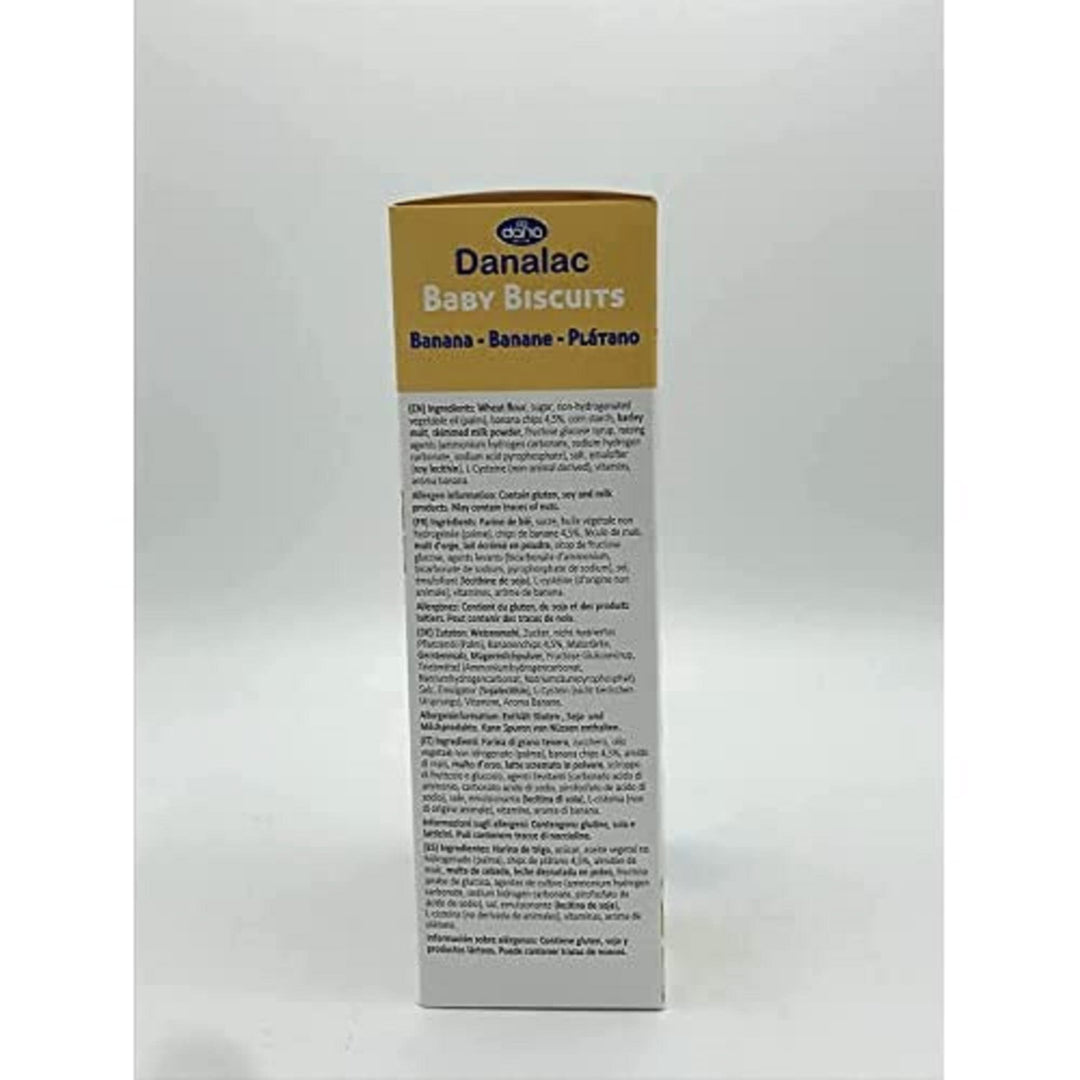 Danalac Banana Baby Biscuits 120g - Finger Food Snack for Toddlers 6+ Months