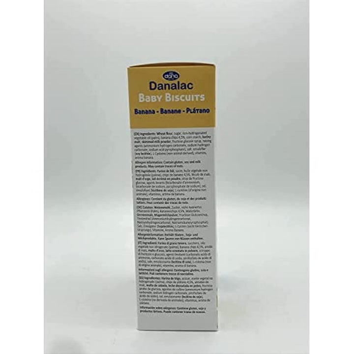 Danalac Banana Baby Biscuits 120g - Finger Food Snack for Toddlers 6+ Months