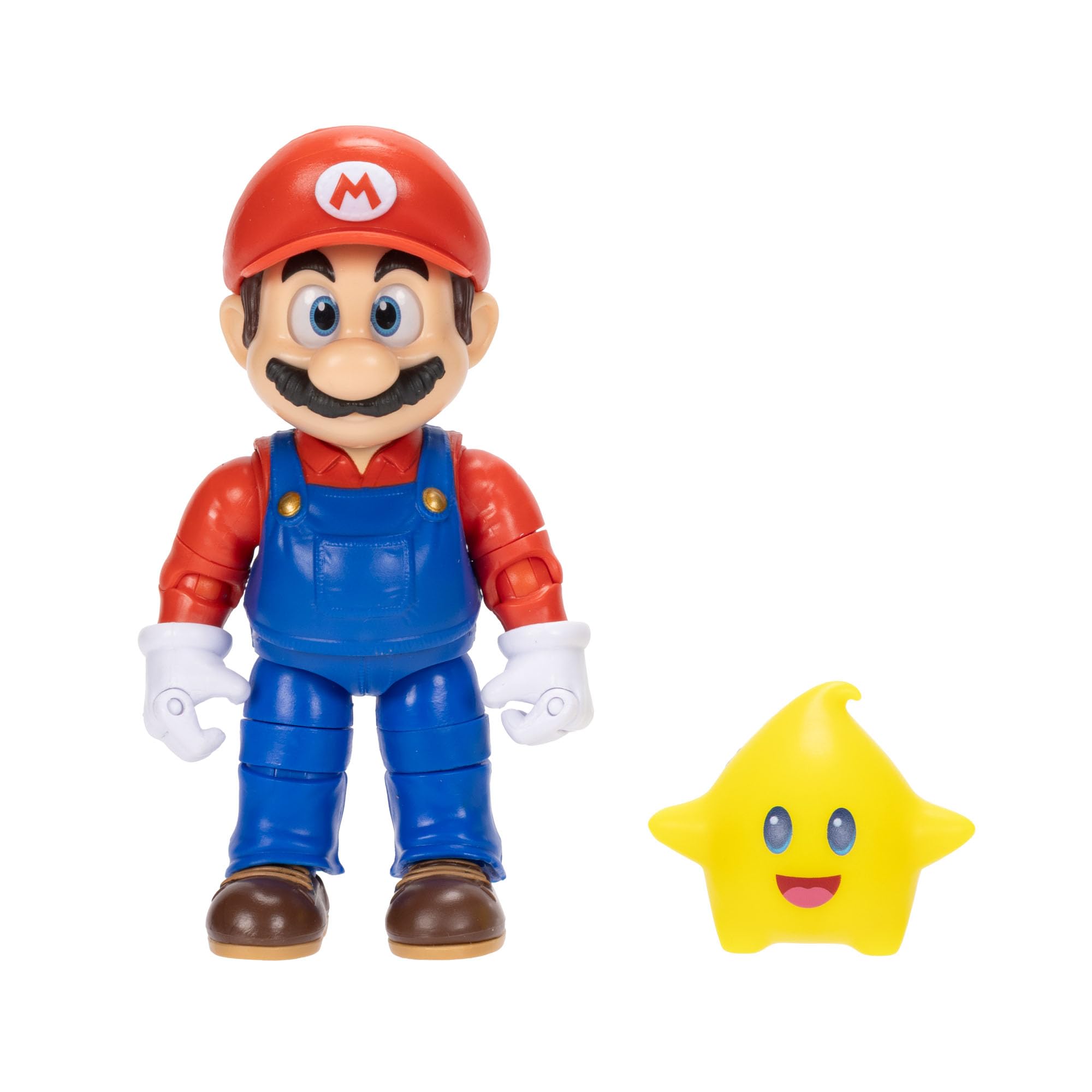 Jakks Pacific Super Mario Galaxy Movie Mario Action Figure | 5-inch | Glow in the Dark Luma Accessory 1