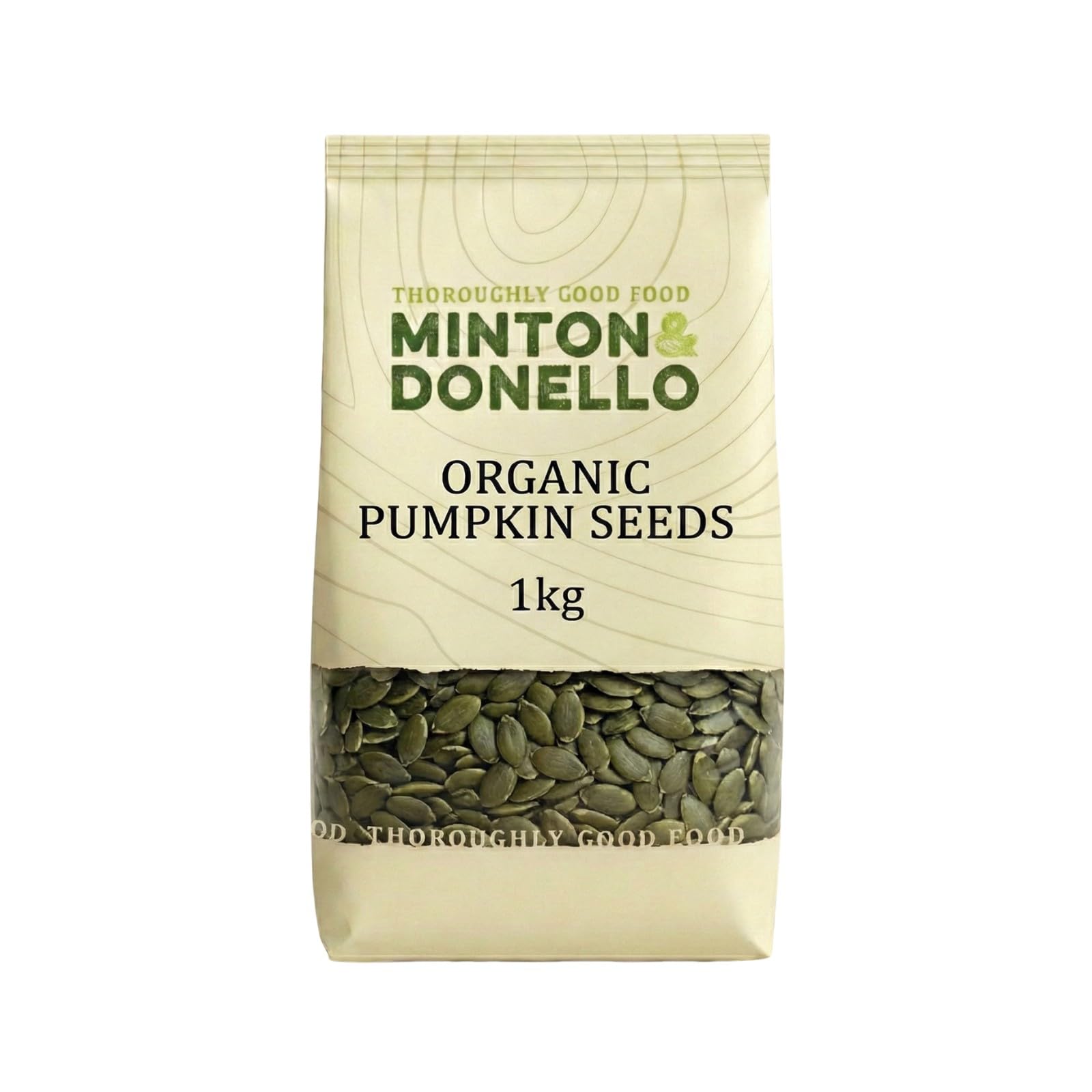 Minton & Donello Organic Pumpkin Seeds - Raw, High-Protein | 1kg Bulk Pack 1