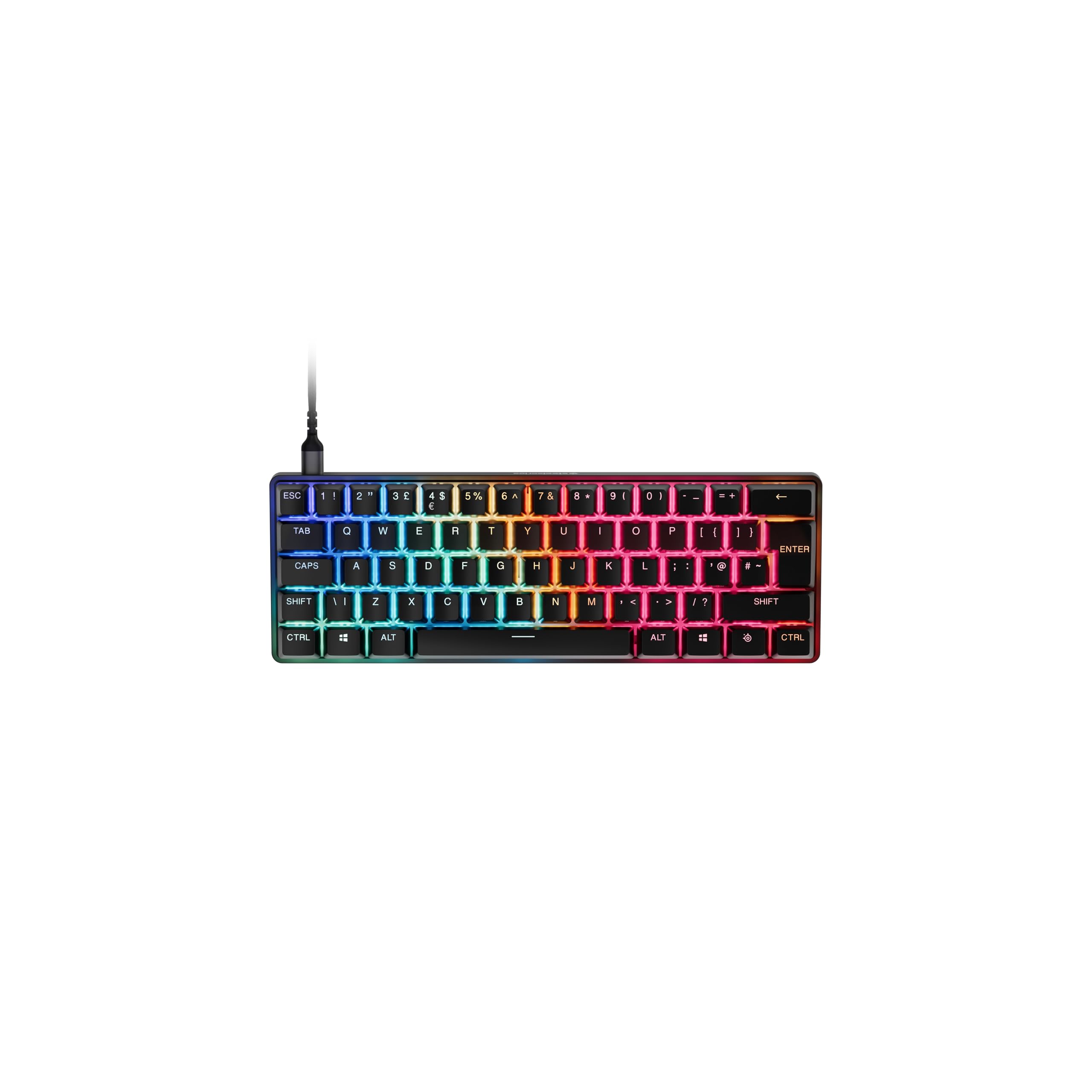 SteelSeries Apex Pro Mini Gen 3 - 60 Percent Gaming Keyboard | Adjustable Hall Effect Switches | Rapid Trigger 8