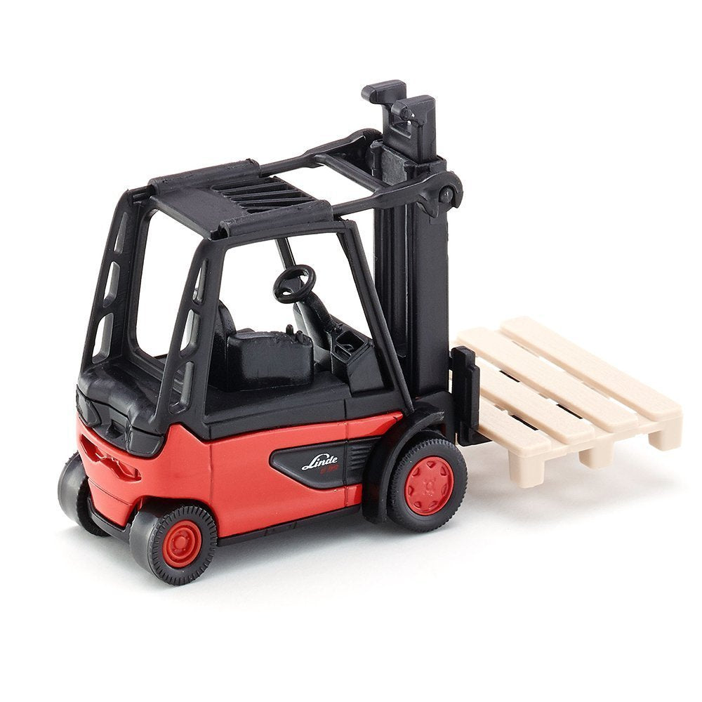 SIKU 1311 Forklift Die-Cast Model | Red/Black Metal & Plastic | Includes 1 Pallet 4