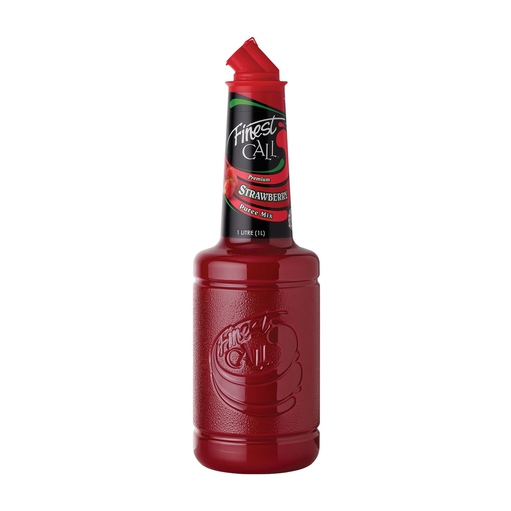 Finest Call Strawberry Puree - Real Fruit Cocktail Mixer | 1 Litre Bottle 1