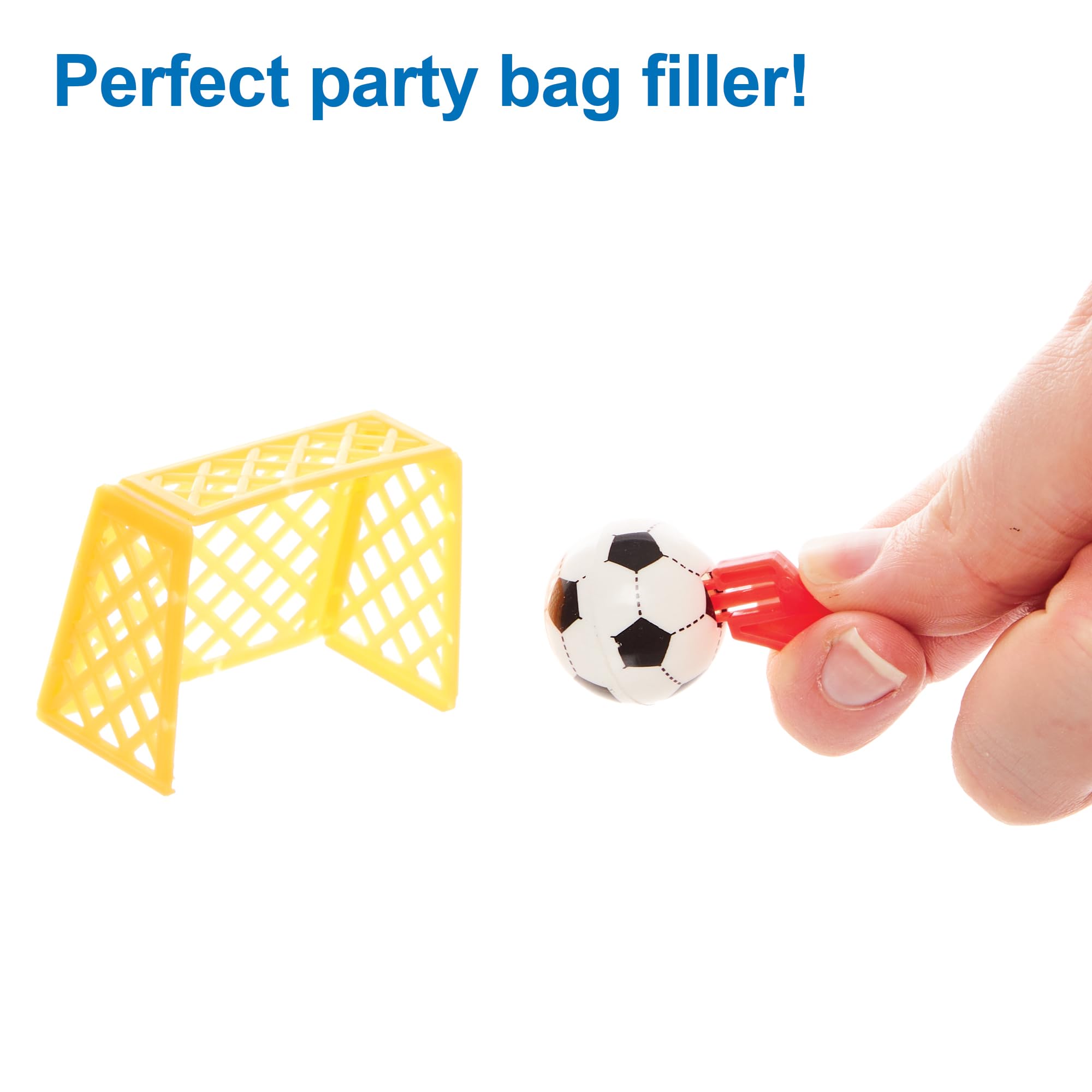 Baker Ross FN210 Mini Football Goal Set - Pack of 8 Multicolour Table Top Sports Toys 2