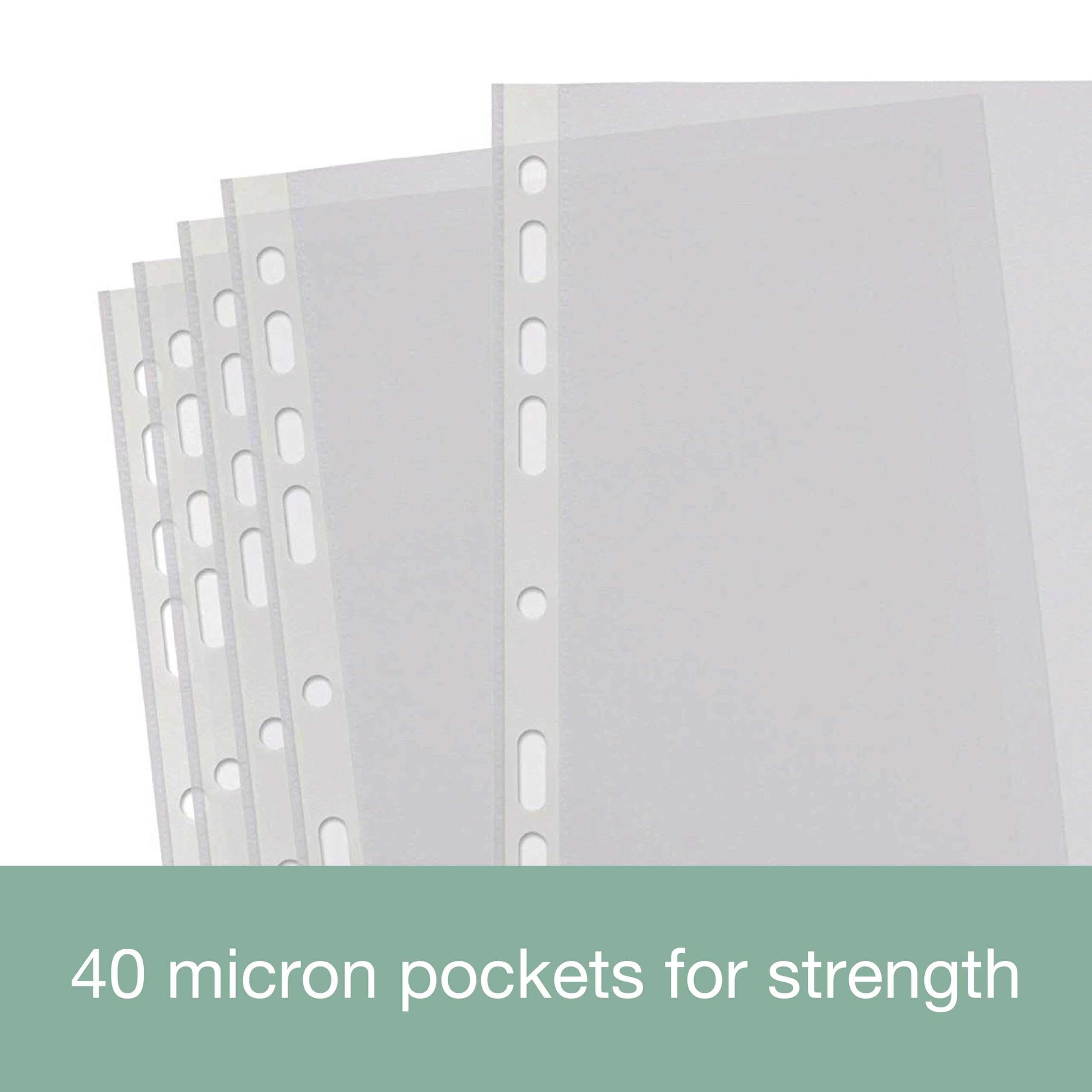 SUMMIT A4 Punched Pockets - Crystal Clear Protection | Universal Multi-Punch | Pack of 500 7
