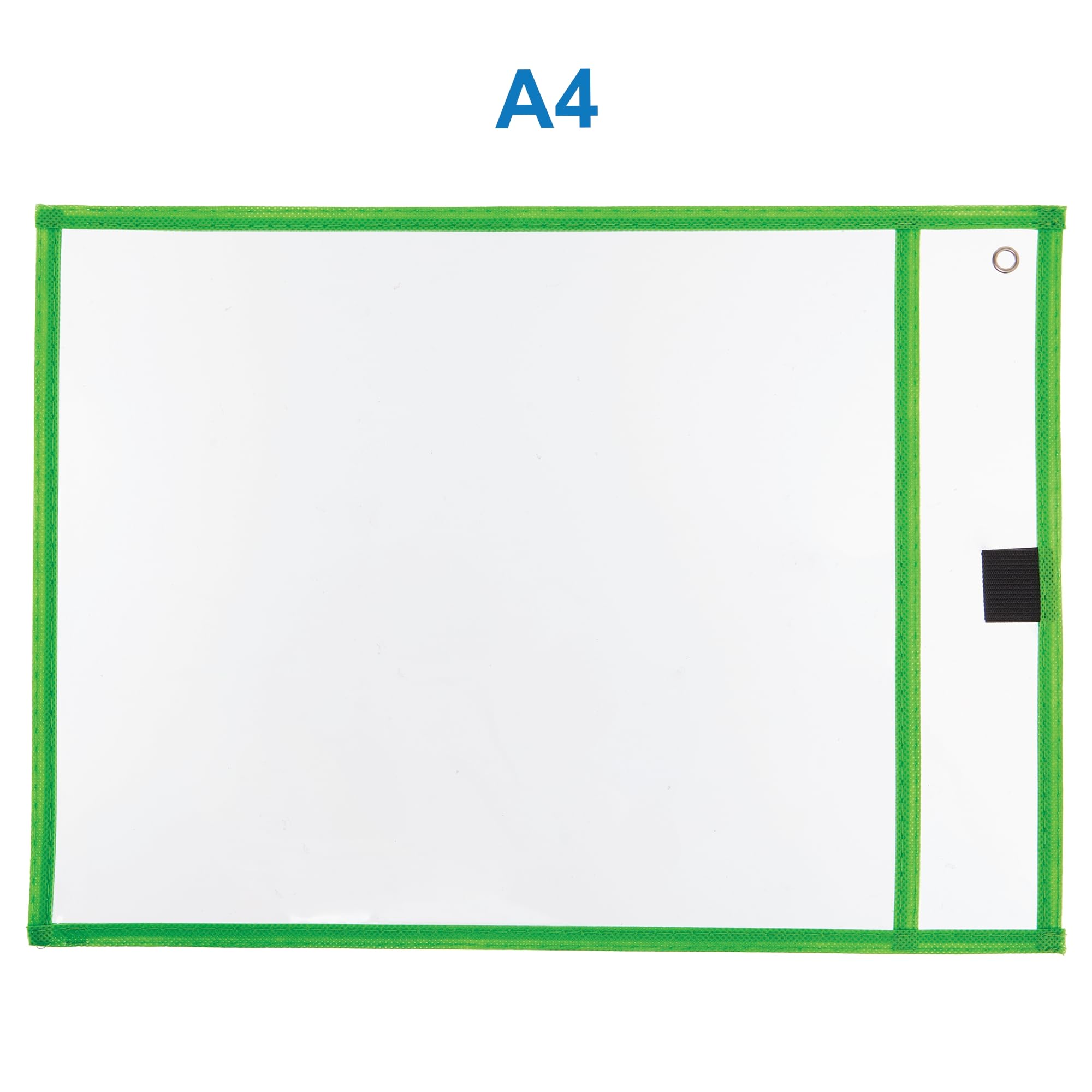 Baker Ross FN485 Reusable Dry Erase A4 Pockets - Pack of 6 | Wipe Clean Surface | Assorted Colours 4