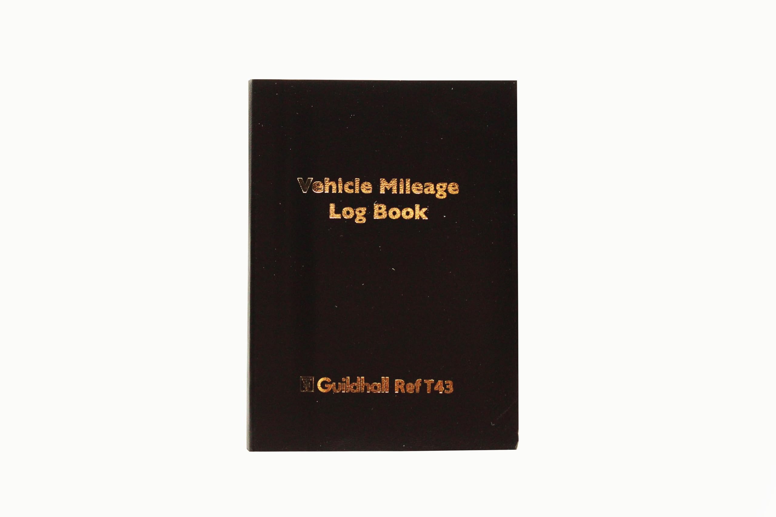 Exacompta Guildhall Vehicle Mileage Log Book - 60 Pages | 14 Entries/Page | Black Vinyl Cover 1