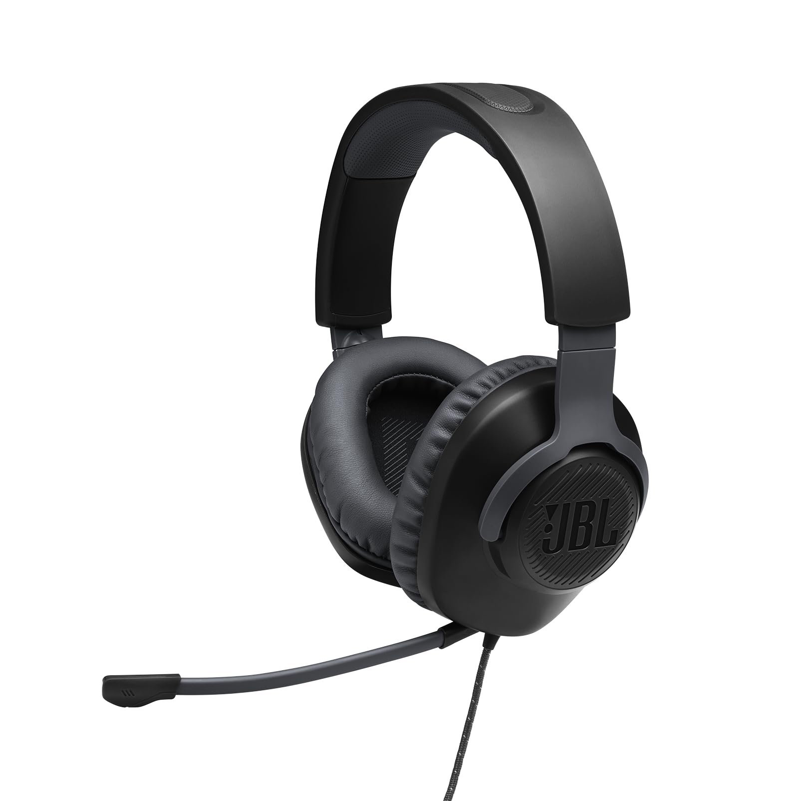 JBL Quantum 100 Wired Over-Ear Gaming Headset with Detachable Boom Mic [PC] 1