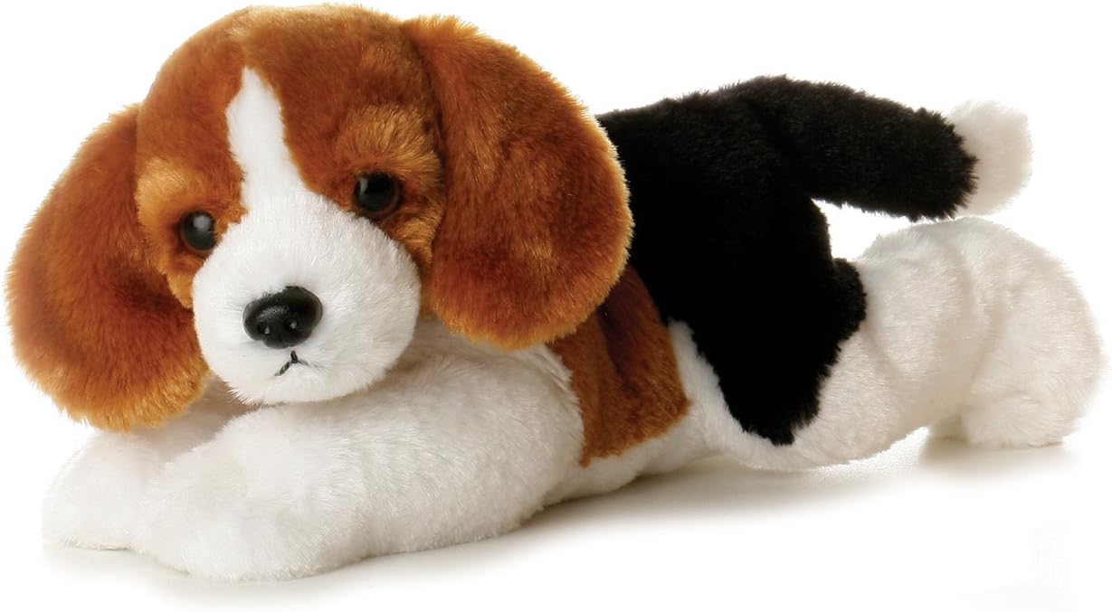 Aurora Mini Flopsies Homer Beagle - Soft Plush Toy for Babies & Toddlers