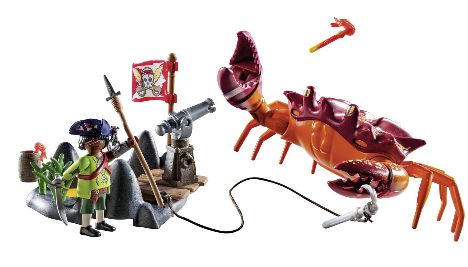 Playmobil 71532 Pirates: Battle with the Giant Crab - Fantasy Pirate Playset for Kids 4+ 3