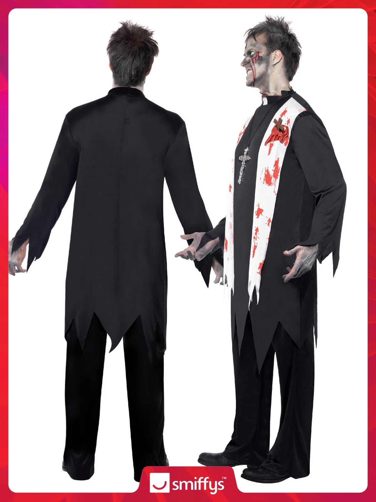 Smiffys Zombie Priest Costume - Adult Men's Size M 9