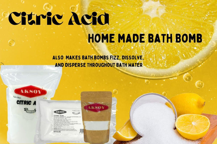 Aksoy - Citric Acid Food Grade 385g | Non-GMO, for Bath Bombs, Cleaning, Canning