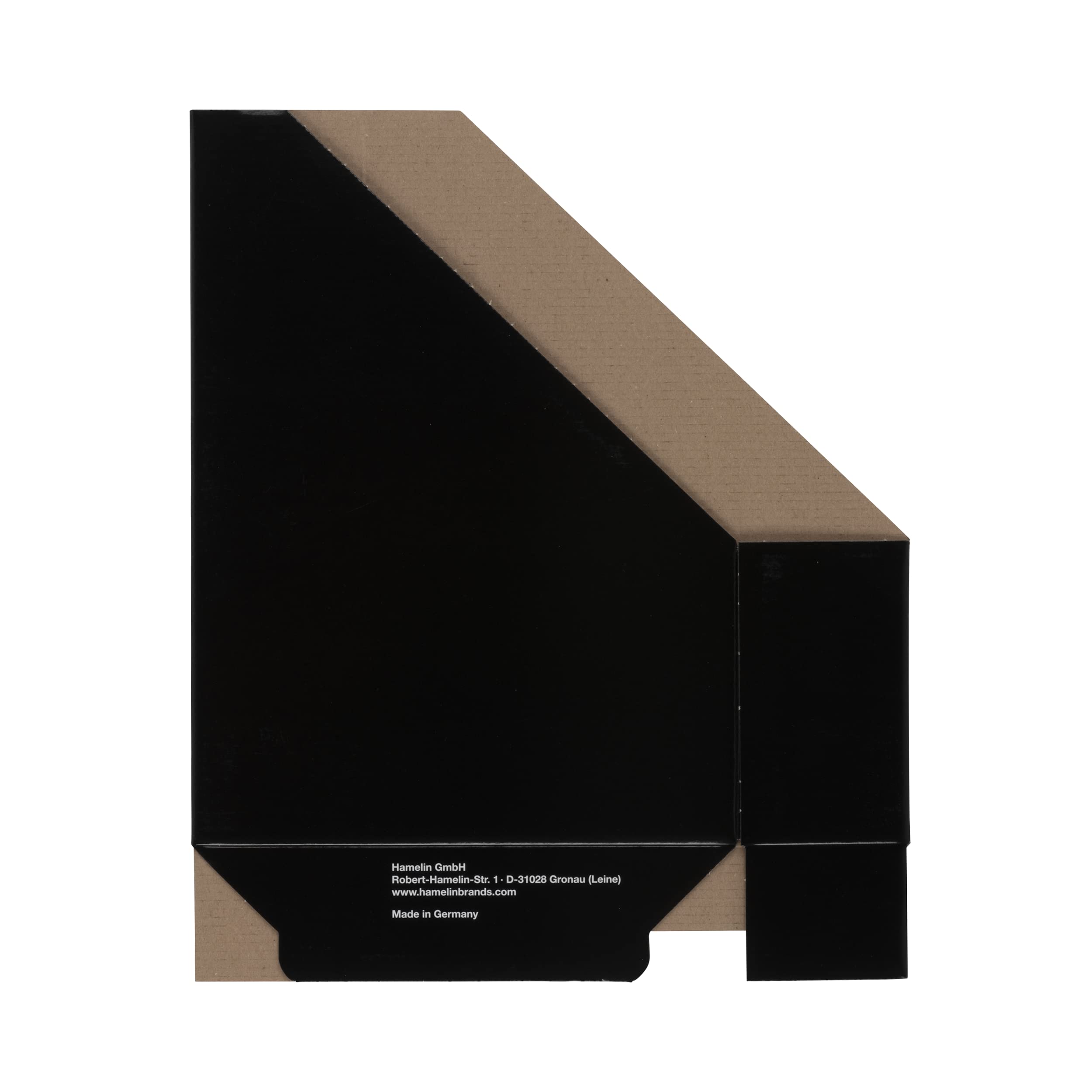 LANDRE Magazine File Set - Pack of 5 Lightweight Black Cardboard Organisers for A4 Documents 6