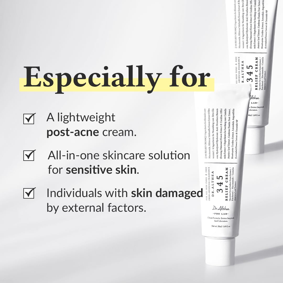 Dr.Althea 345 Relief Cream - Daily Face Moisturizer (80g) 3