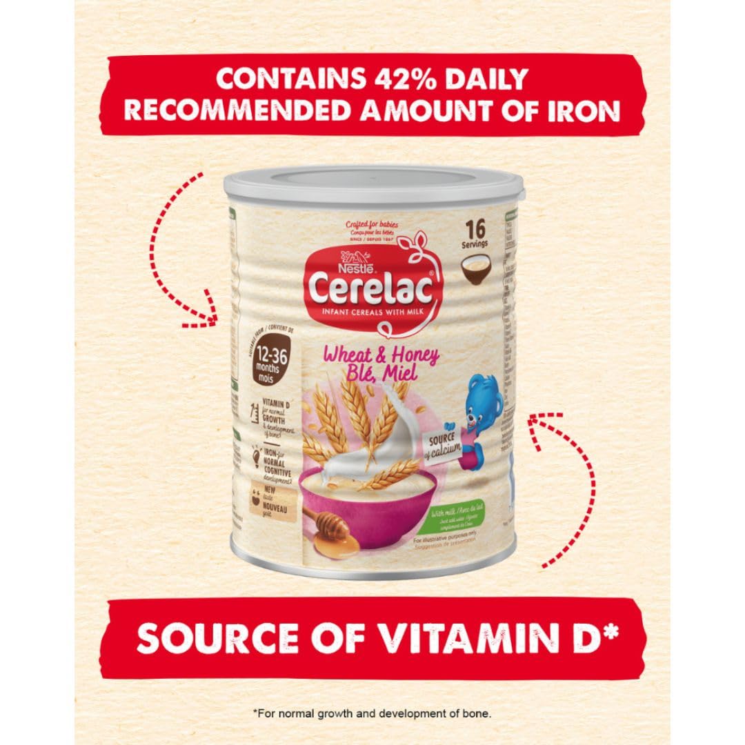 Cerelac Wheat & Honey with Milk Baby Cereal - 400g Pack of 1 2