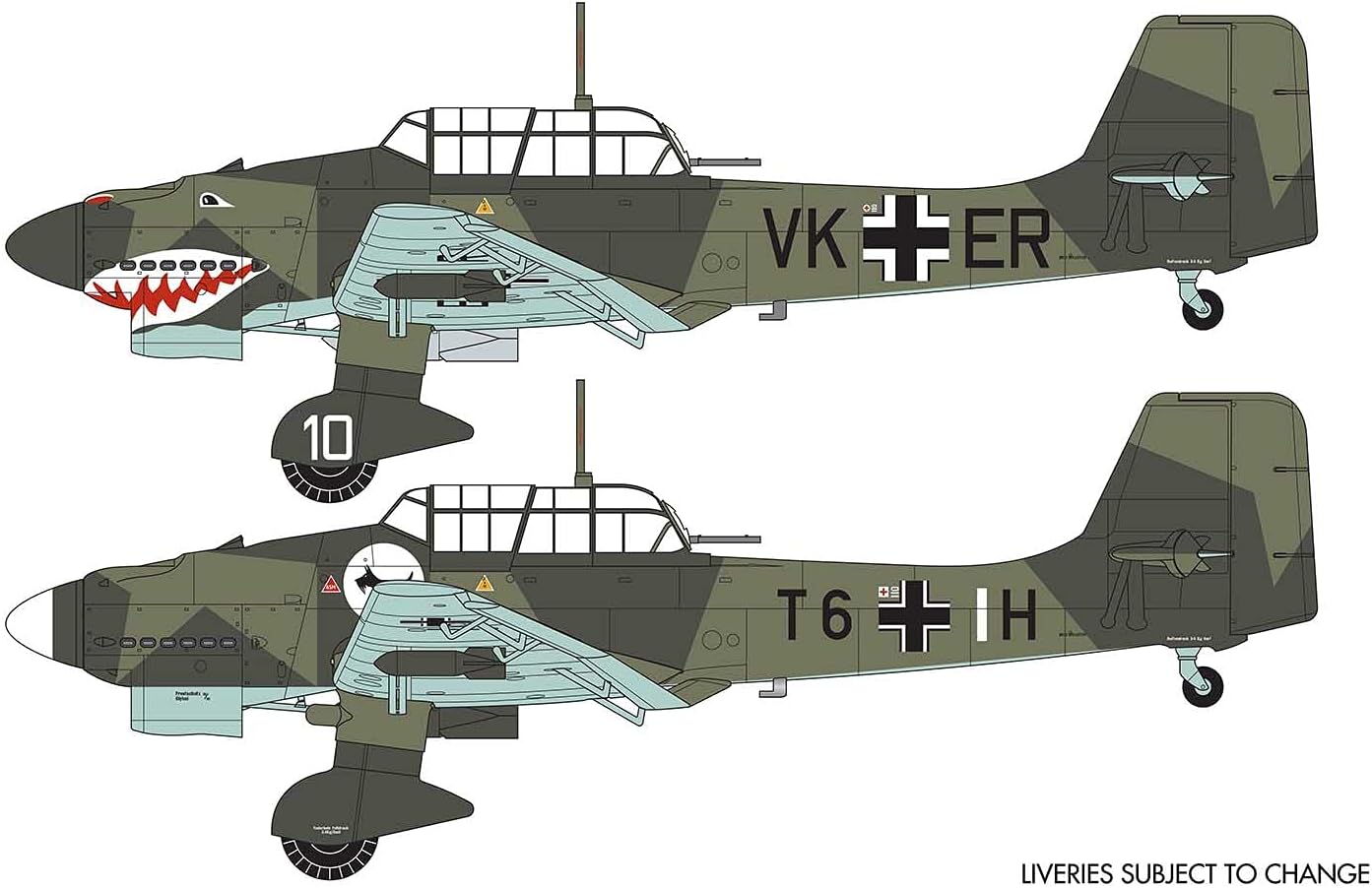 Airfix Junkers Ju87 B-1 Stuka 1:72 Scale Model Kit - 110-Piece Aircraft Building Set for Ages 8+