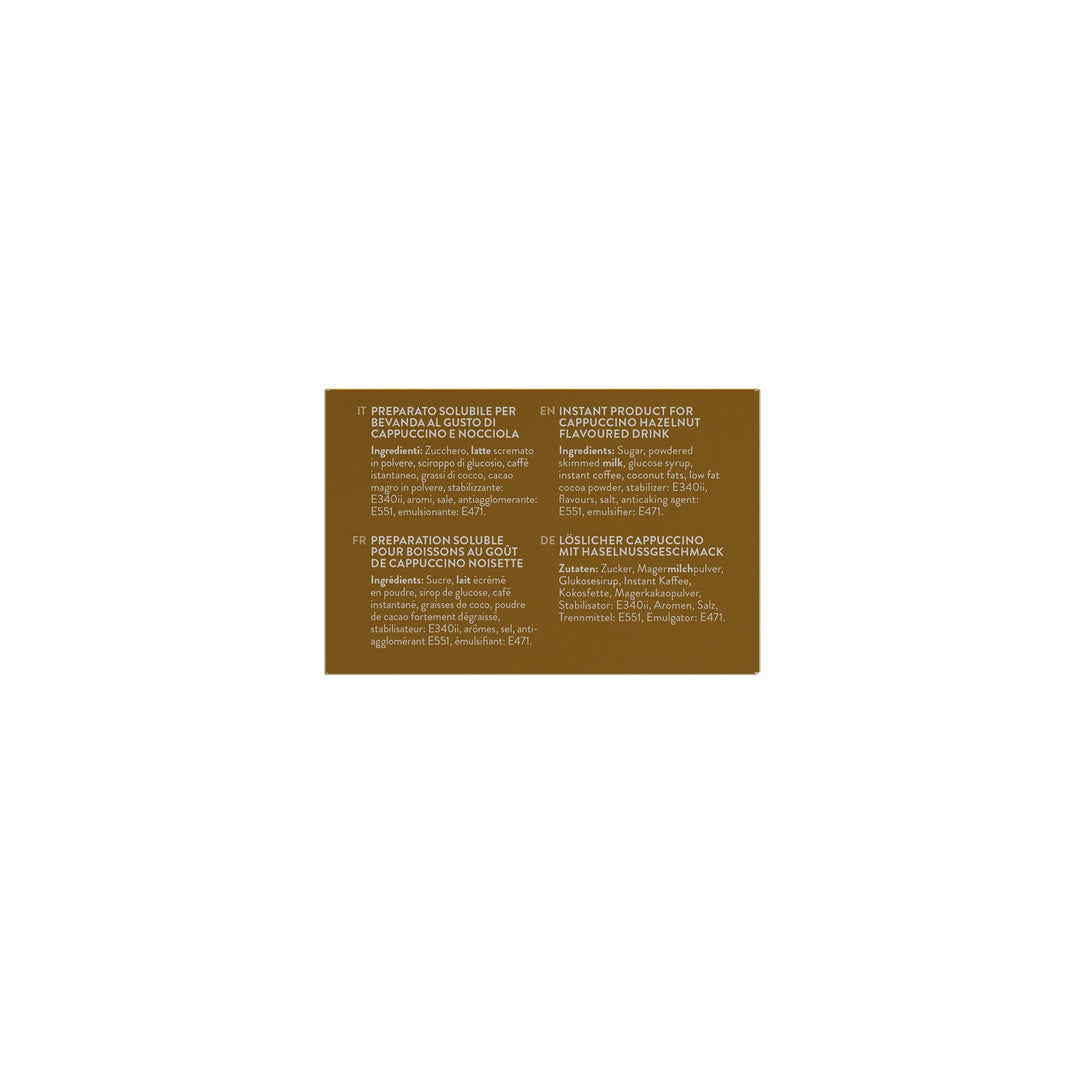 Caffè Borbone Hazelnut Sticks, 80 Sticks (8 x 10) - Instant Hazelnut Cappuccino for Pod Systems
