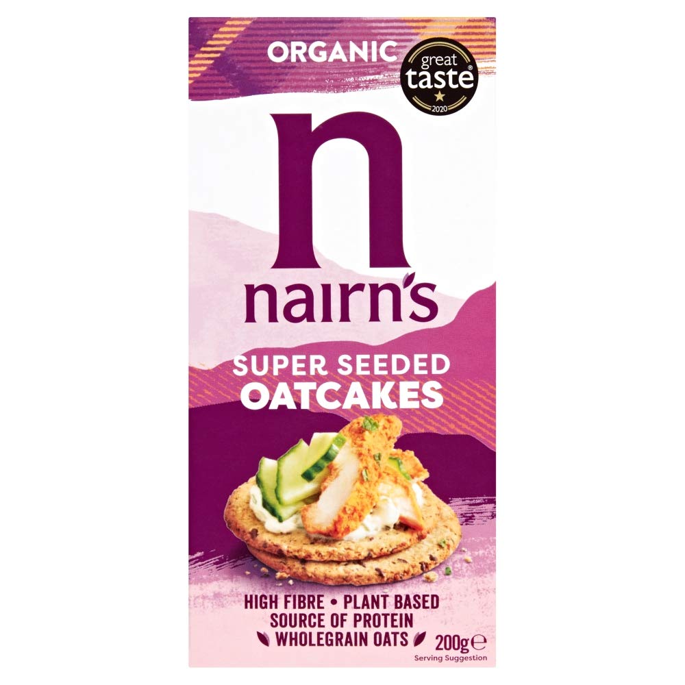 Nairn's Super Seeded Oatcakes - High Fibre, Vegan Friendly | 200 g 1