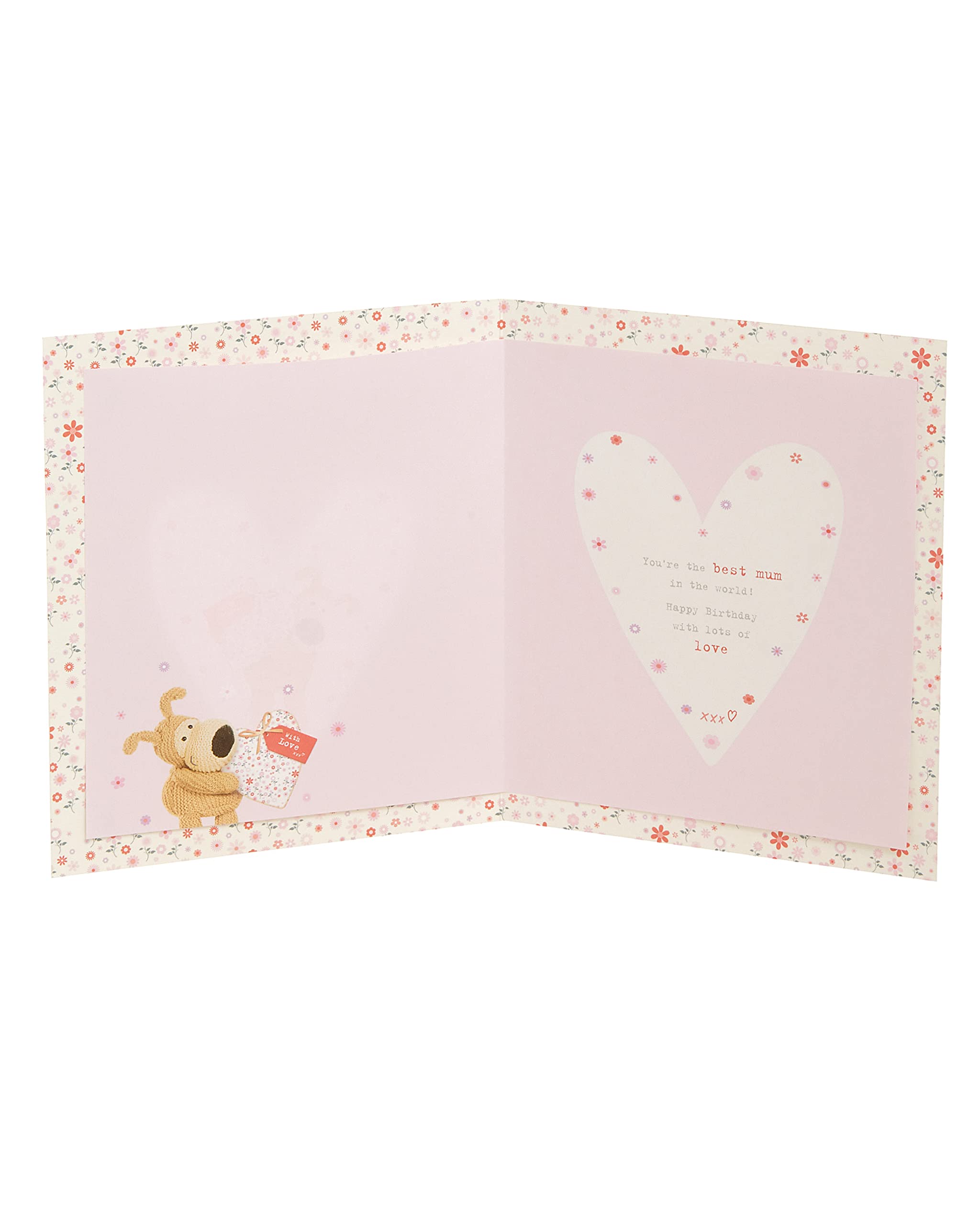 Boofle Birthday Card for Mum with Copper Foil Finish | 18.4 x 15.9 cm 2