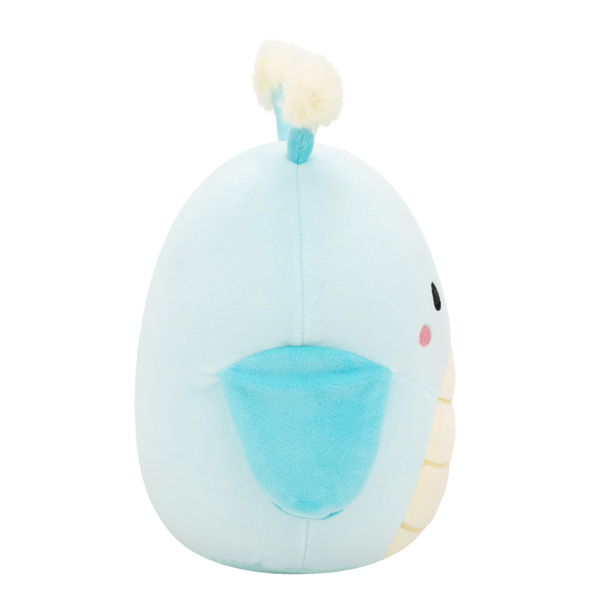 Squishmallows 7.5-Inch Giles the Winking Blue Grasshopper Plush - Musical Toy 4