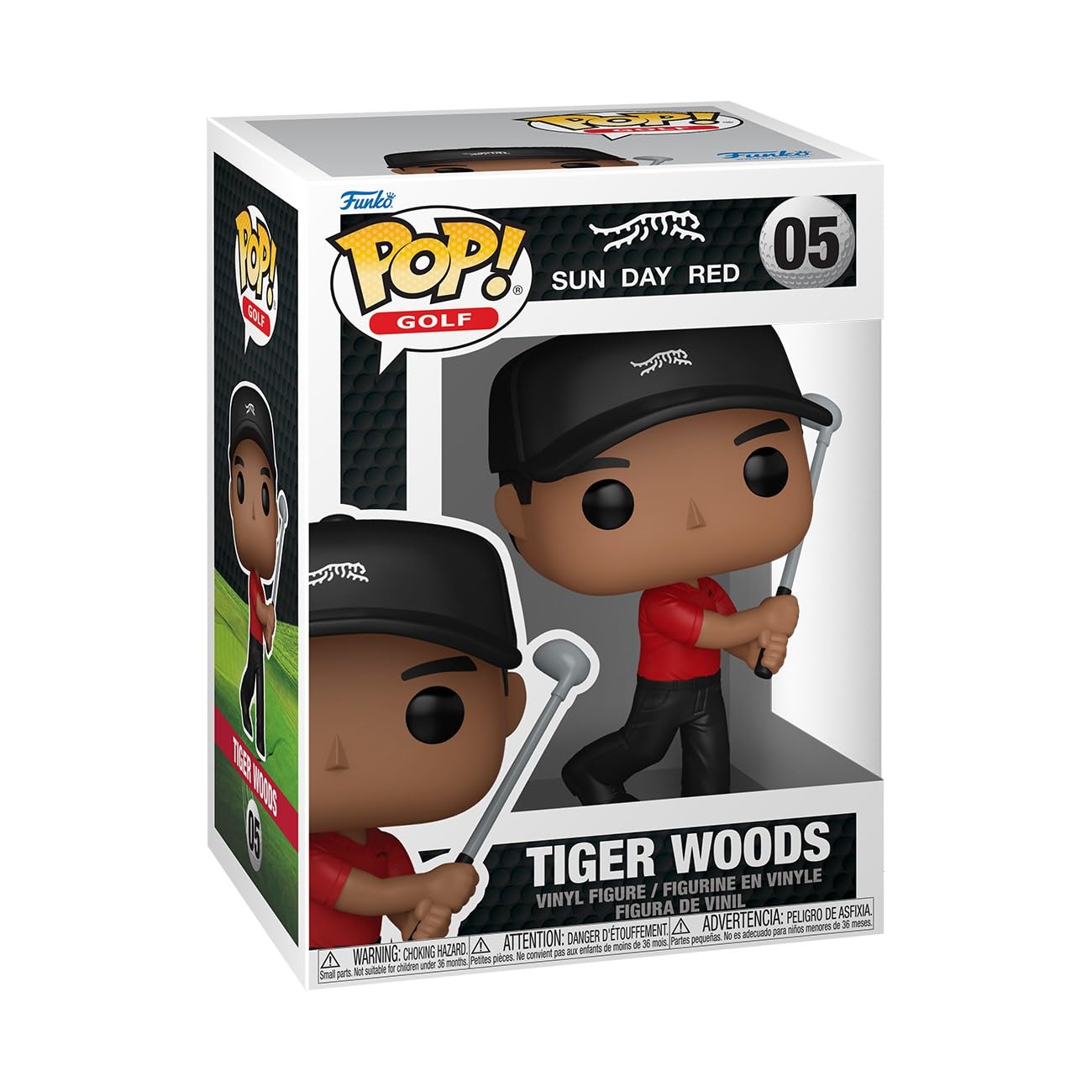 Funko POP! Golf: Tiger Woods - (Swing) Collectible Vinyl Figure | 3.75 Inches Tall 1