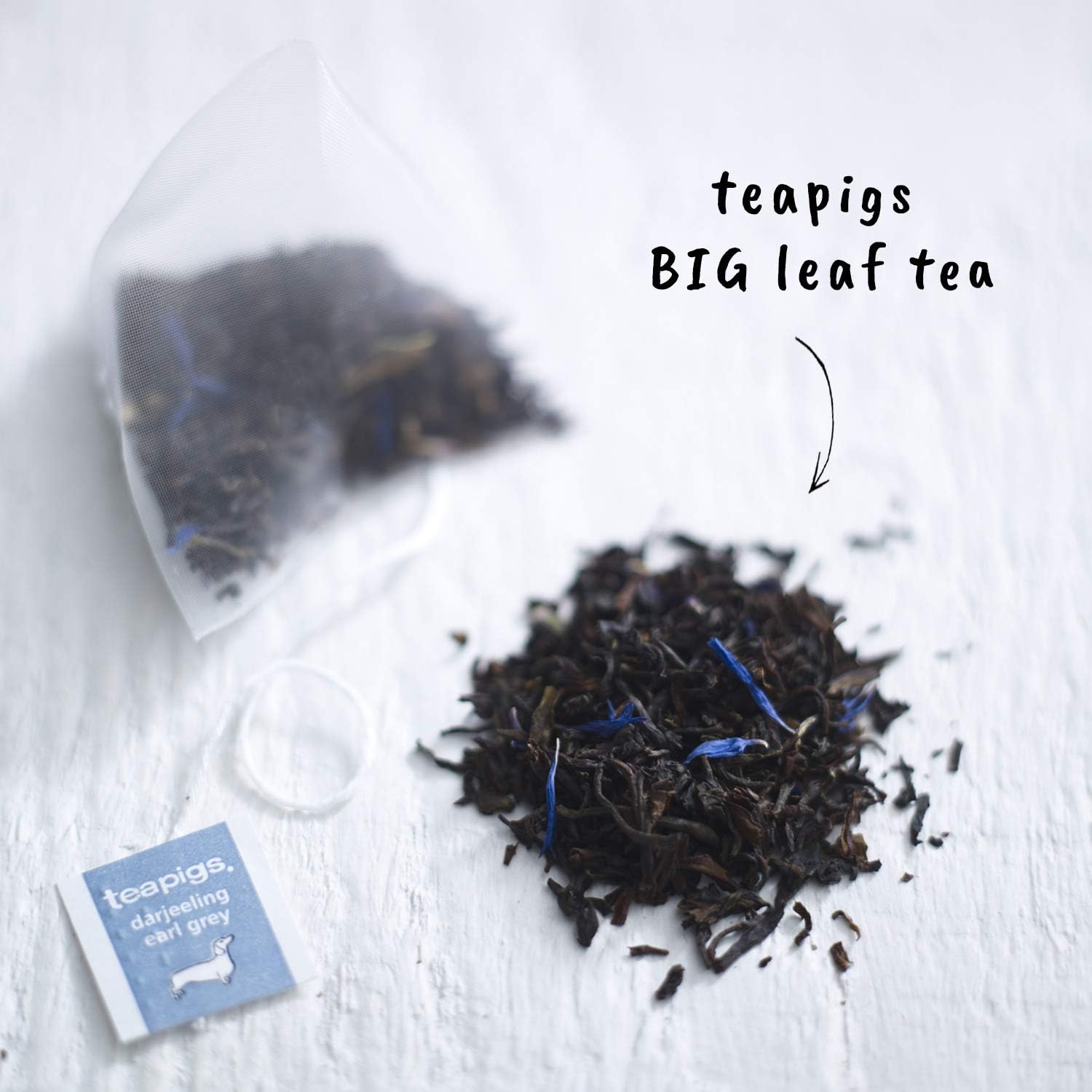 Tea Pigs Darjeeling Earl Grey Whole Leaf Tea Bags - 15 x 37.5g 7