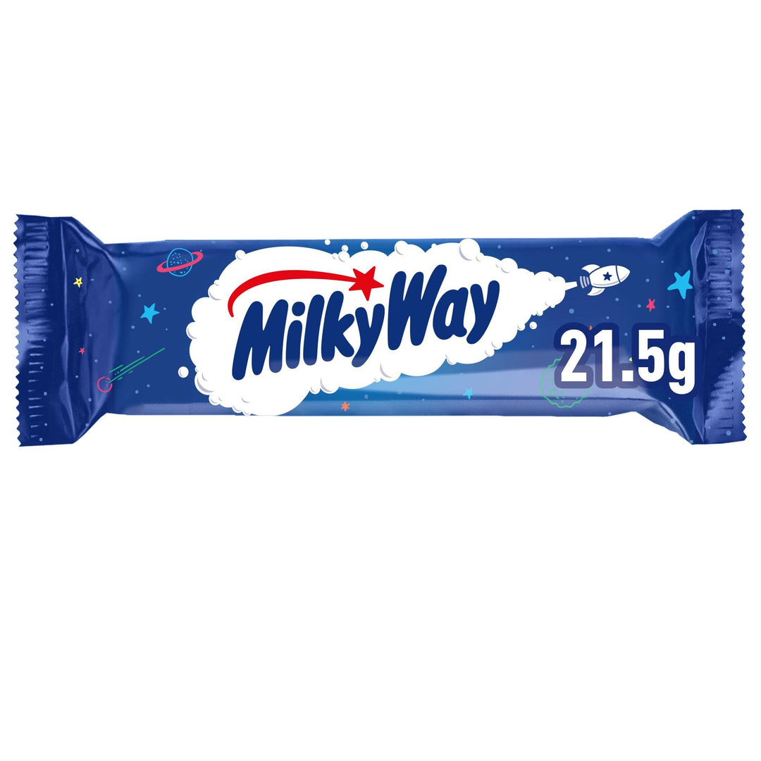 Milky Way Chocolate Bar - 14 Pack, 21.5g Each, Milk Chocolate with Nougat Centre