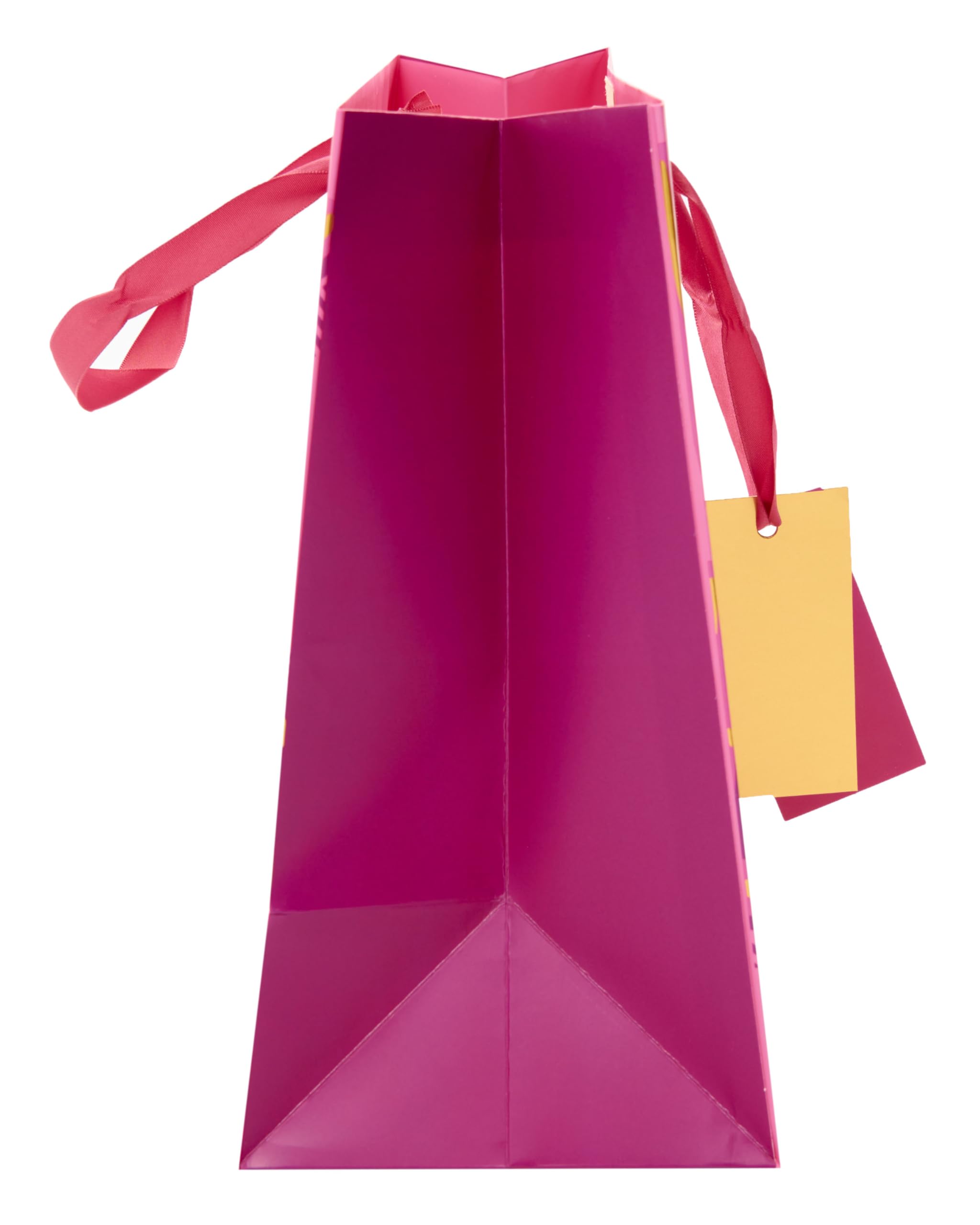 UK Greetings Large Gift Bag for Her/Friend - Pink with Gold Foil Lettering | 33 x 26.7 x 13.7 cm 4