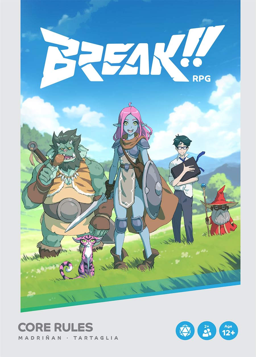 BREAK!! RPG Core Rules: Standard Edition Hardcover - Anime & NES Inspired Fantasy RPG 1