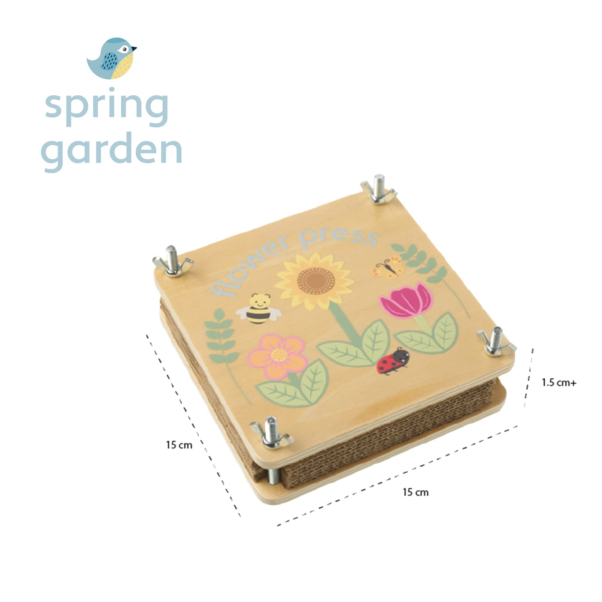 Orange Tree Toys Wooden Flower Press - Nature Craft Kit for Kids 3