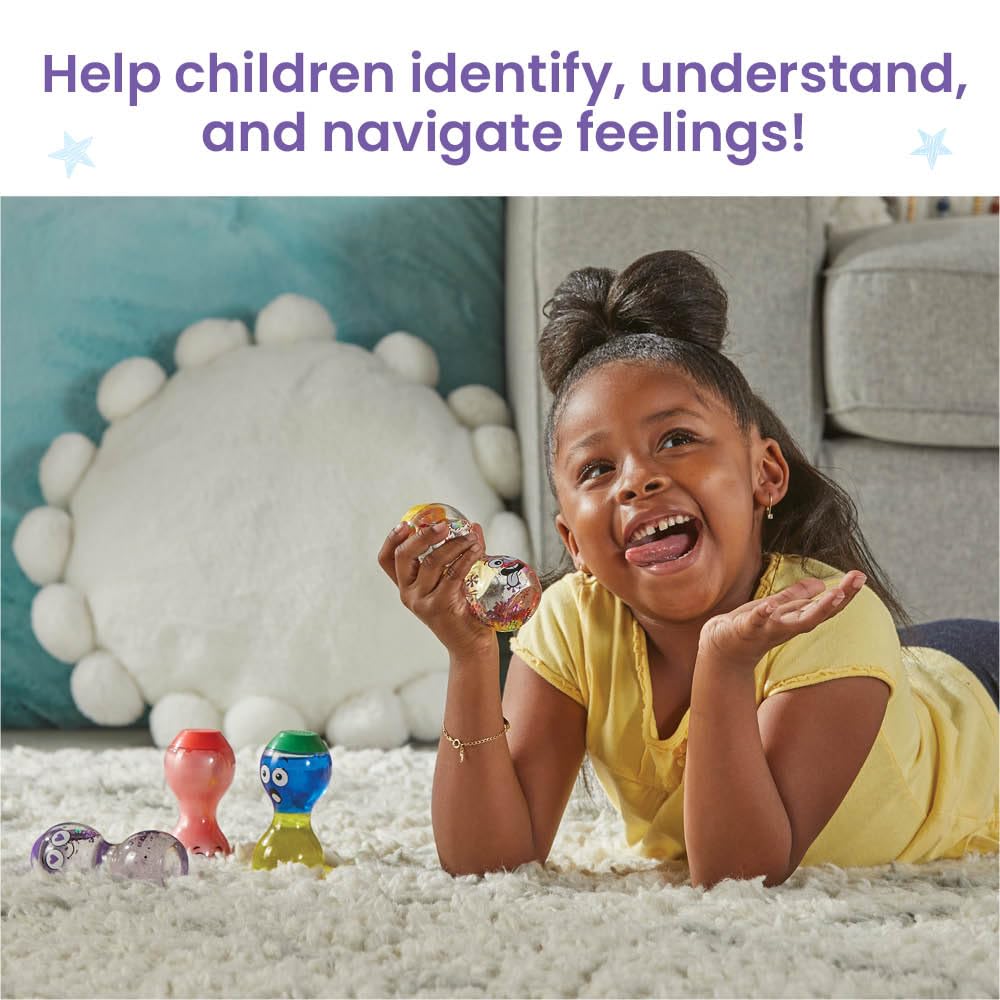 hand2mind Express Your Feelings Sensory Bottles - Set of 4 | Ages 3+ | Multicolor 3
