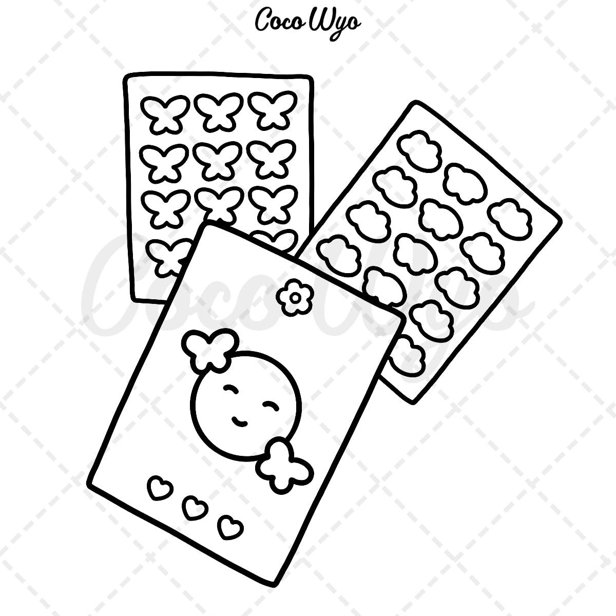 Glow Cosmetics - Coloring Book for Adults and Kids, 52 Bold and Easy Beauty-Themed Designs (8.5 x 8.5 Inches) 7