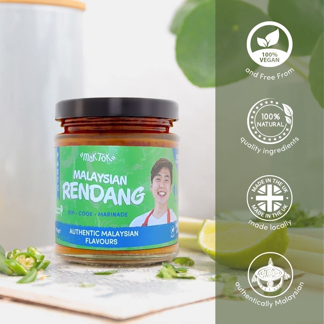 Mak Tok Rendang Chilli Paste - Authentic Malaysian Flavor | Medium Heat | 180g