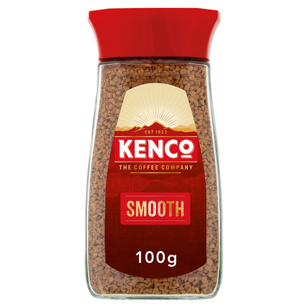 Kenco Smooth Instant Coffee - Full-Flavoured Aroma | Medium Roasted Beans | 100g