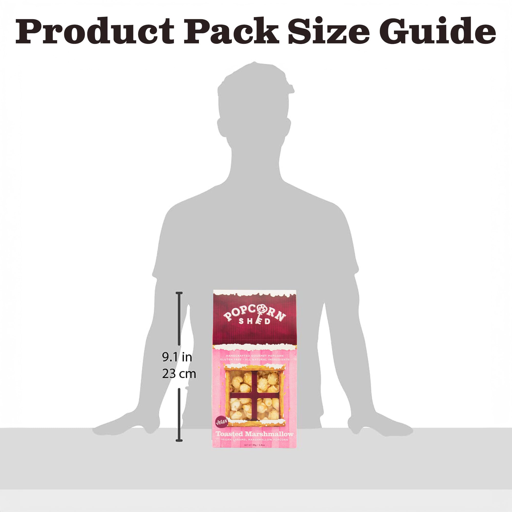 Popcorn Shed Toasted Marshmallow Gourmet Popcorn (1 x80g) - Vegan, Low Calorie, Perfect for Movie Nights & Gifting 2