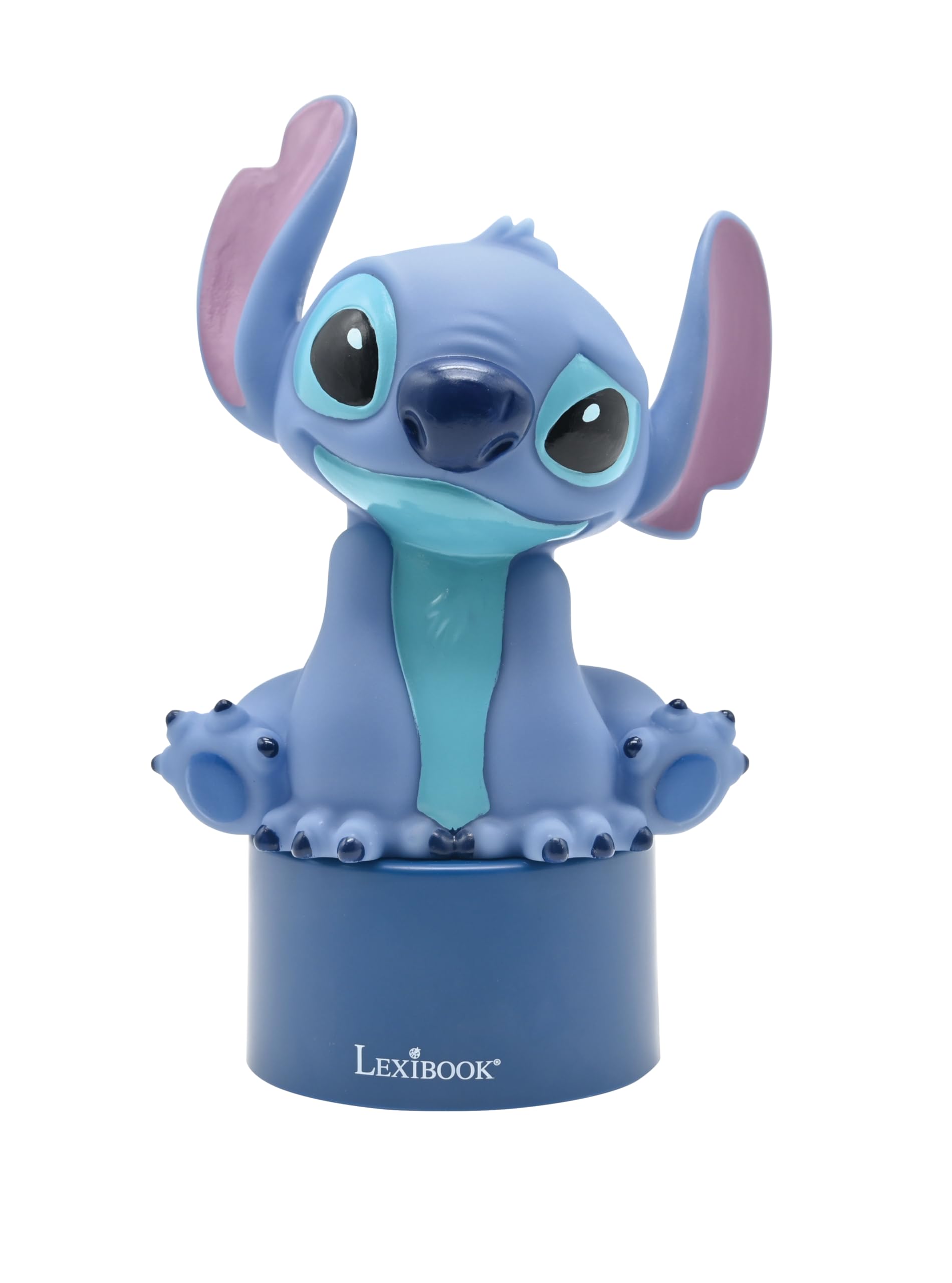 Lexibook - Disney Stitch Nightlight with Speaker, Color-Changing LED, Blue, NS01D 1