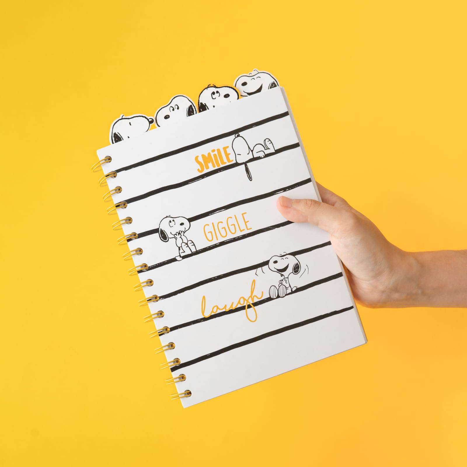 Grupo Erik Snoopy A5 Project Notebook with 4 Dividers | 80 Dotted Sheets | Hard Cover 6