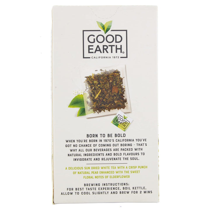 Good Earth Tea Co. White Tea Elderflower & Pear Loose Leaf Tea - 5 x 15 Tea