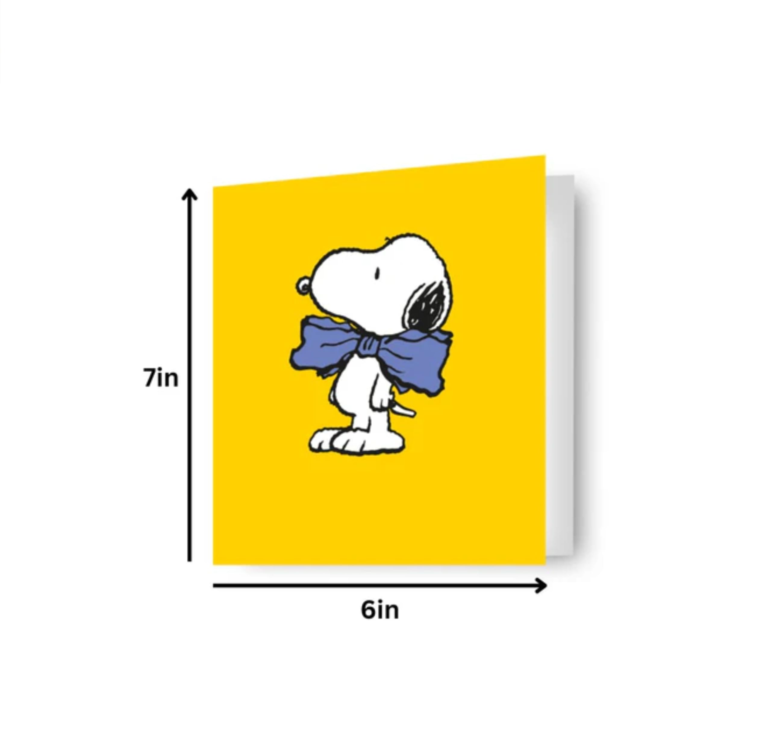 Danilo Promotions LTD Peanuts Blank Greeting Card - Snoopy & Charlie Brown Official Design | Standard Size