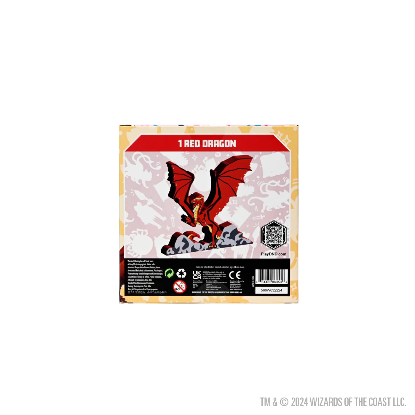 WizKids Dungeons & Dragons Gamelings - Red Dragon Wooden Token for Board Game Upgrades