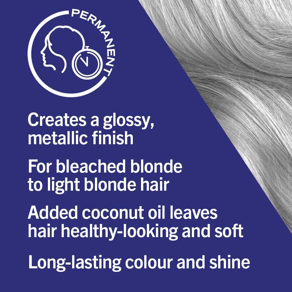 Schwarzkopf LIVE Urban Metallics Permanent Hair Dye - Metallic Silver U71 (100g) 4
