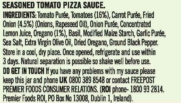 Loyd Grossman Rich Tomato, Basil and Oregano Pizza Topping Sauce - Authentic Italian Flavour | 350g Jar 2