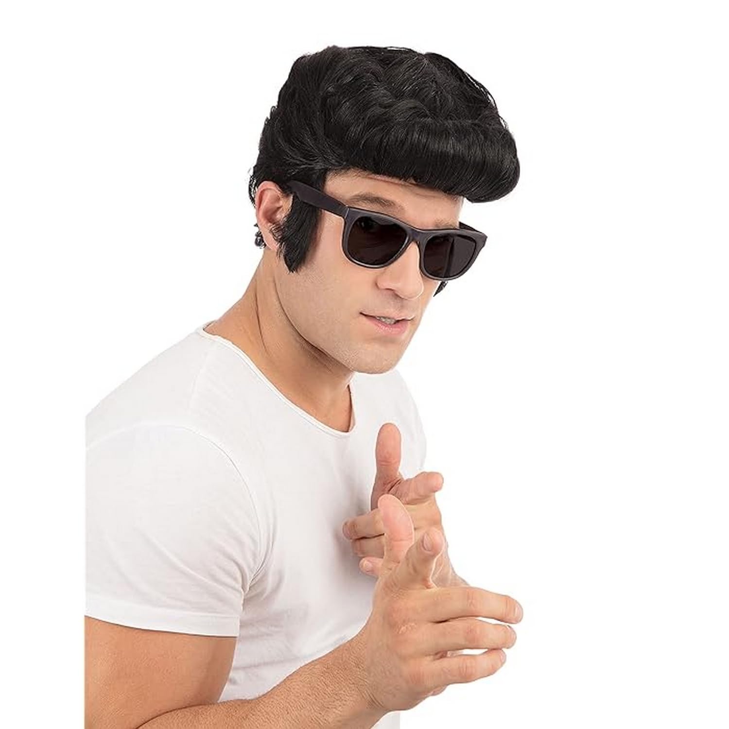 Bristol Novelty Greaser Wig for Men, Black, Model BW686B 2