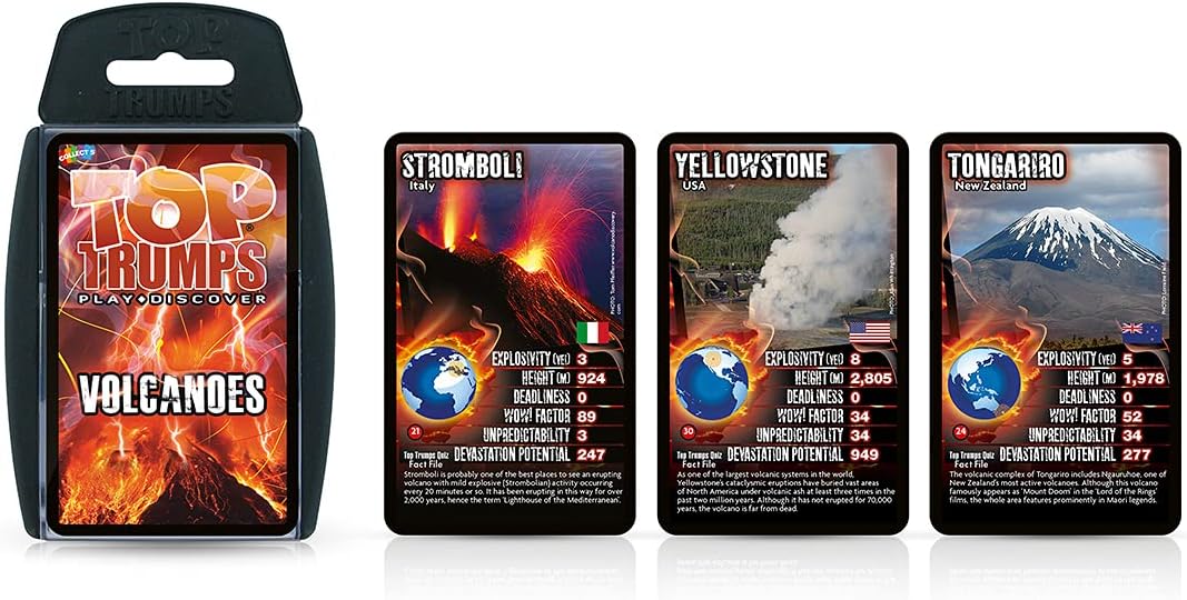 Volcanoes Top Trumps Card Game 2