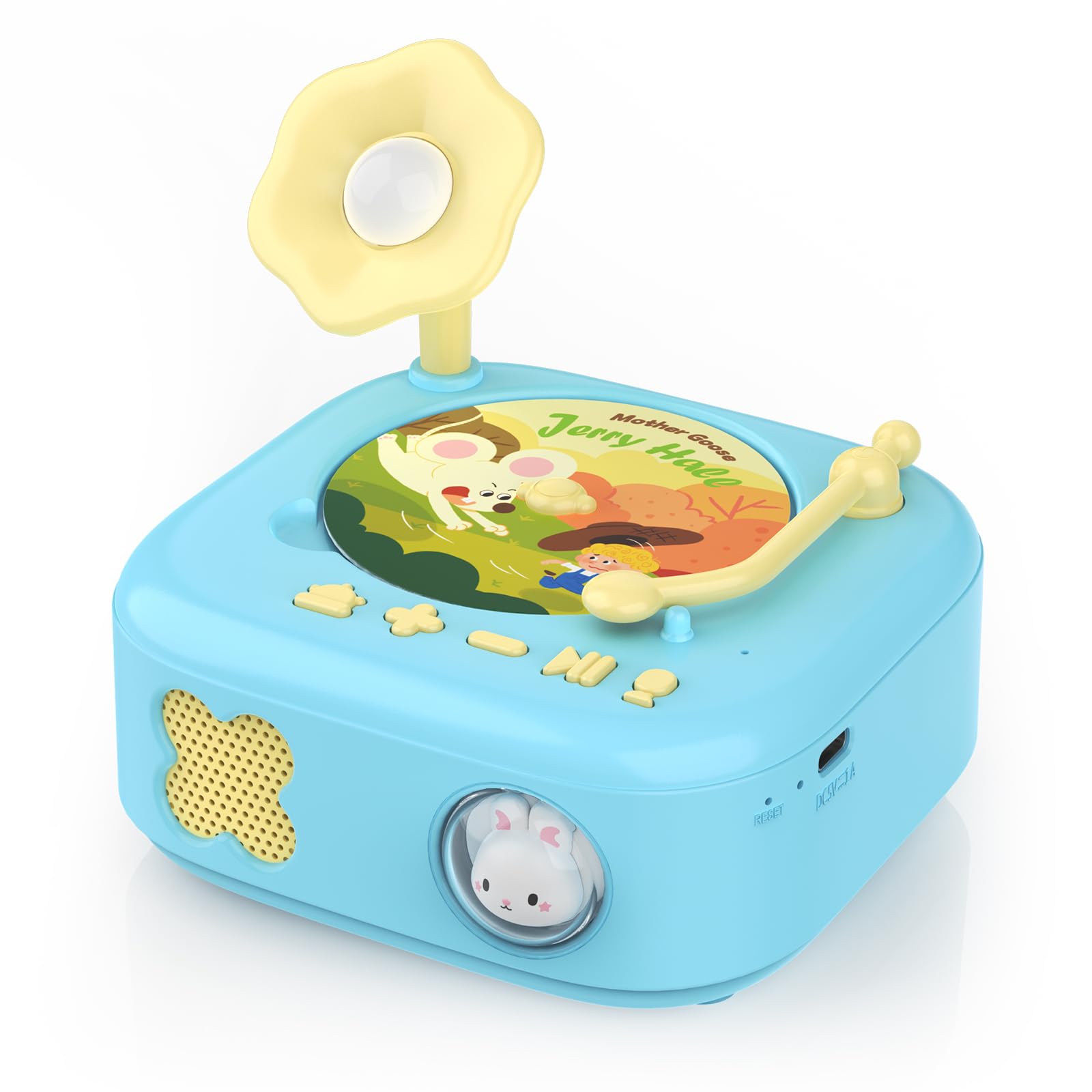 HOMESTEC Talking Flash Cards Record Player Story Player with 60pcs Cards 1