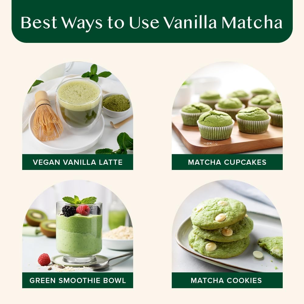 VAHDAM – Vanille-Matcha-Grünteepulver (25 g, 12 Portionen) 3