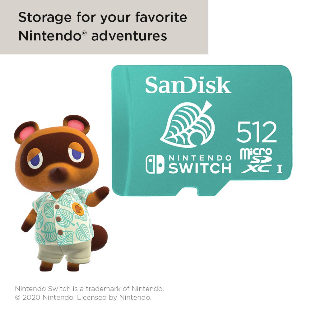 SanDisk 512GB microSDXC UHS-I Card for Nintendo Switch - Green 6