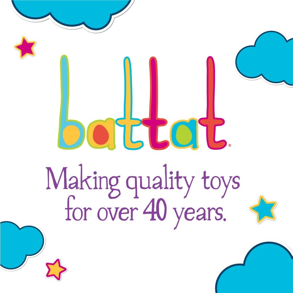 Battat Hide & Seek Alphabet - 50 Pop-Up Learning Toy for Letters, Numbers, Shapes & Colors