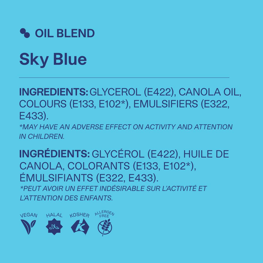 Colour Mill Oil Blend Food Colouring Sky Blue - 20ml Oil-Based Baking Colouring